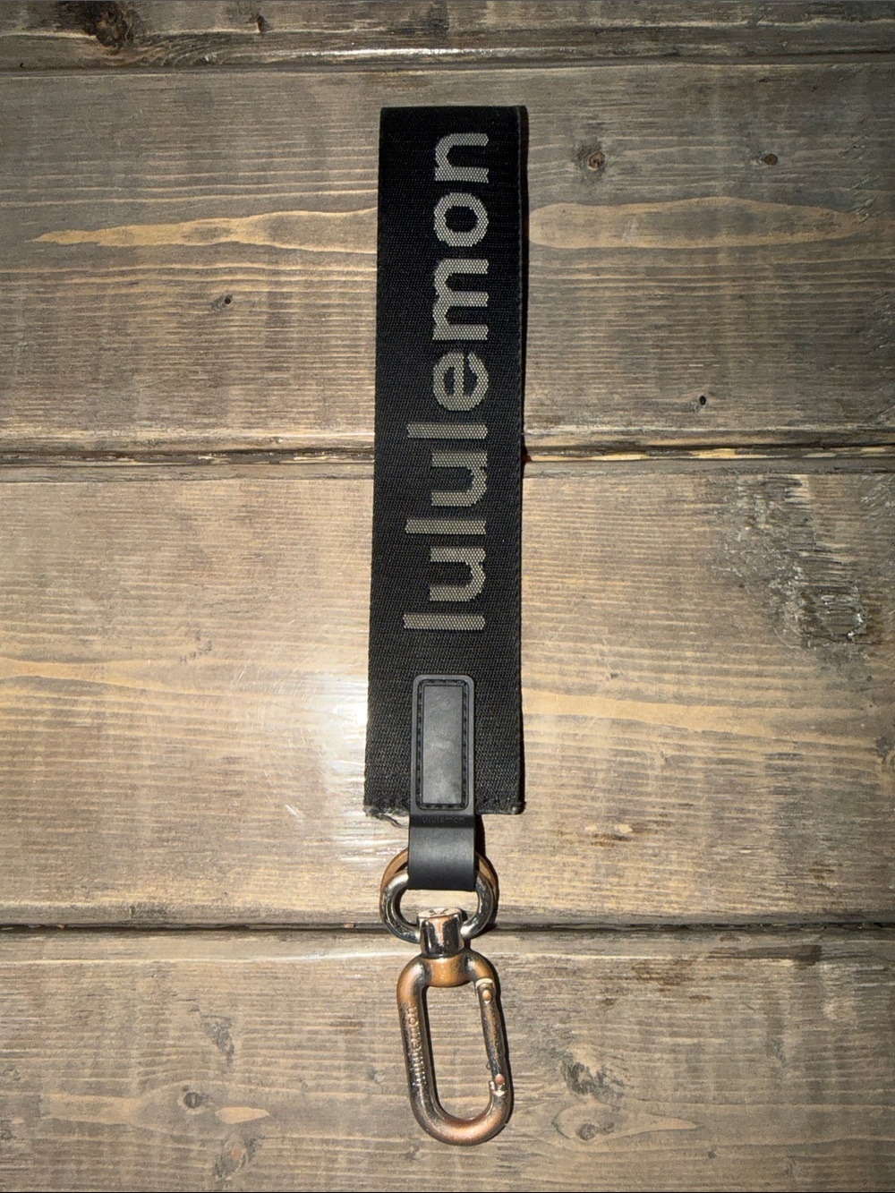 Lululemon Black Never Lost Key Fob / Wristlet Strap